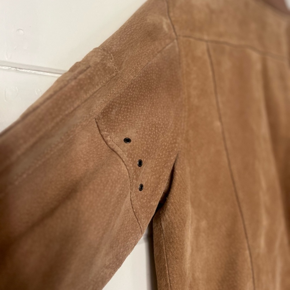 Edwin Brown Suede Bomber Jacket - image 5